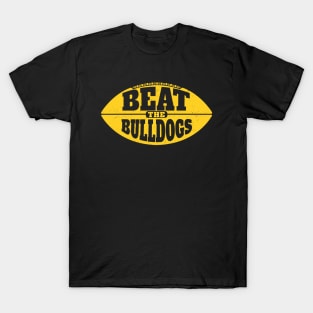 Beat the Bulldogs // Vintage Football Grunge Gameday T-Shirt